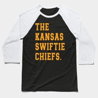 The Kansas Swiftie Chiefs. v7 Baseball T-Shirt